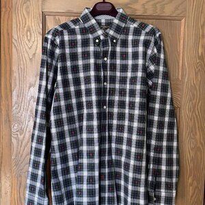 J. McLaughlin Men's Modern Fit Plaid Deer Head Shirt Size Medium.